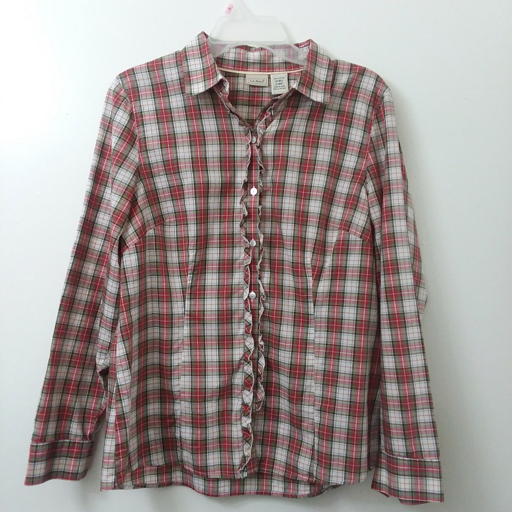 LL Bean Plaid Flannel Shirt